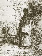 Jean Francois Millet, Shepherdess
